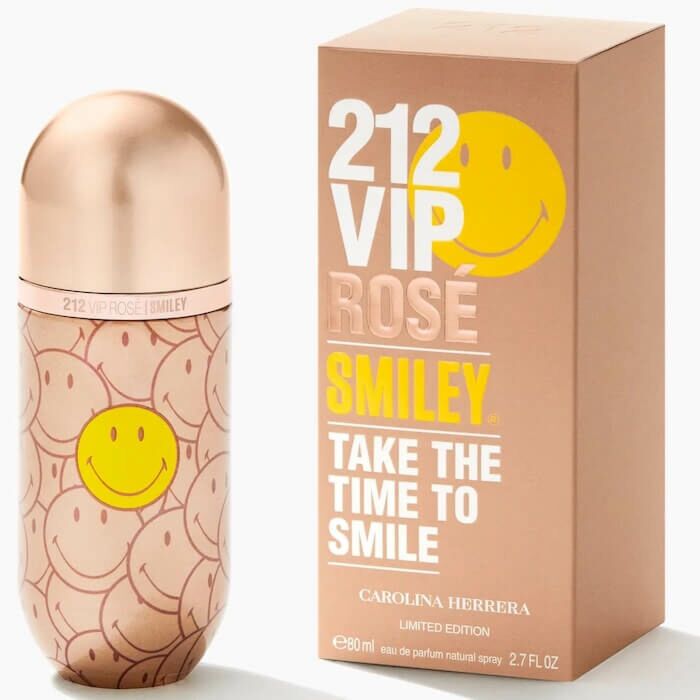 Carolina Herrera 212 VIP Rose Smiley Take The Time To Smile EDP 80ml - Image 1